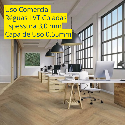 Piso Sulmódulos LVT Comercial